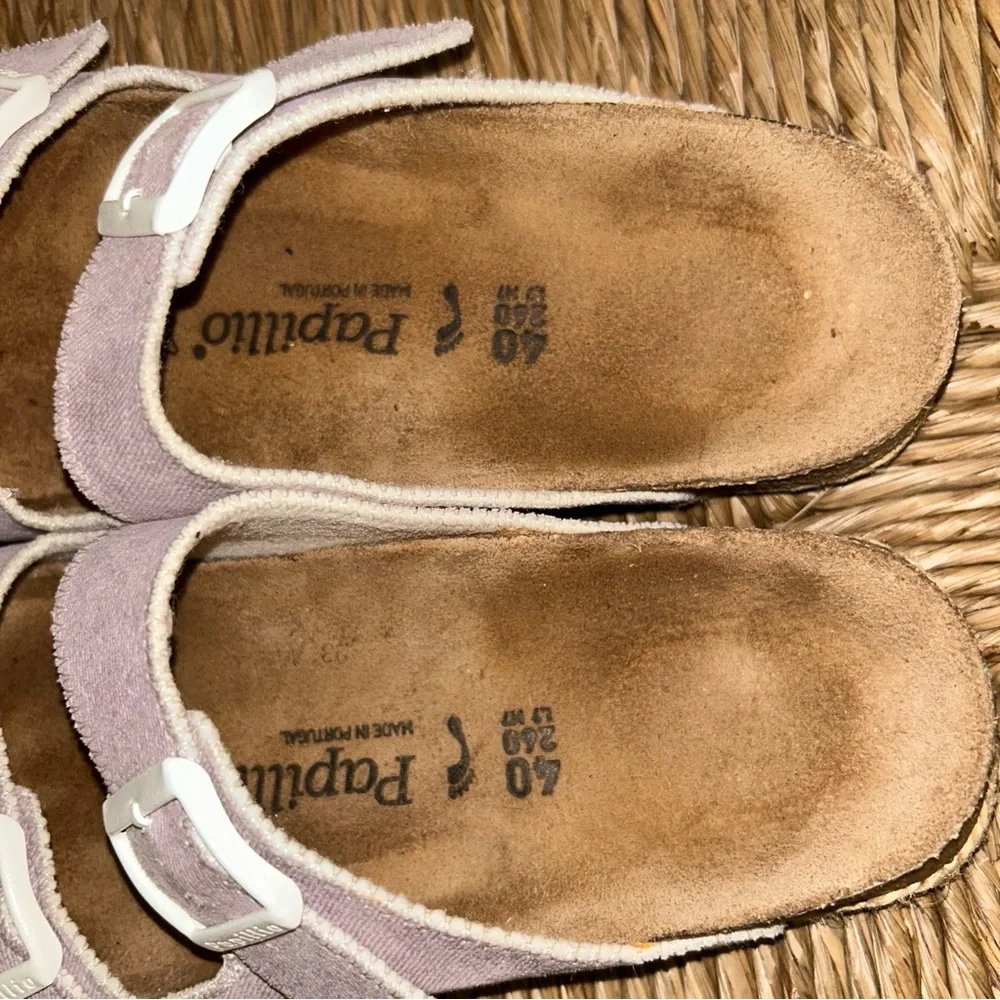 Birkenstock papillo Women's Double Buckle Slides in Light Purple - Picture 4 of 6